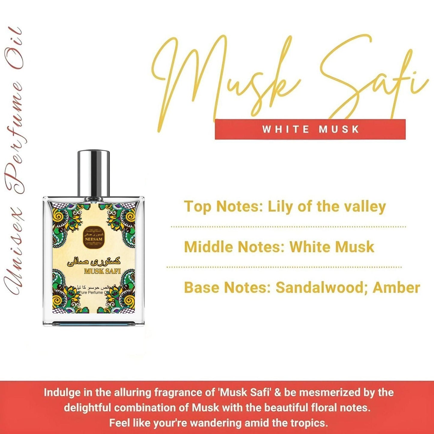 Musk Safi Pure Perfume Oil (Buy 1 Get 1 Free)
