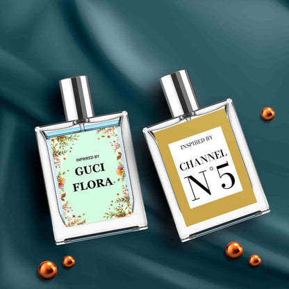 Inspired By Guci Flora & Channel N5 Eau De Parfume ( Pack of 2 )