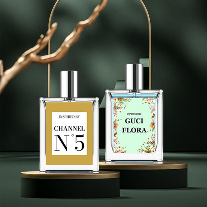 Inspired By Guci Flora & Channel N5 Eau De Parfume ( Pack of 2 )