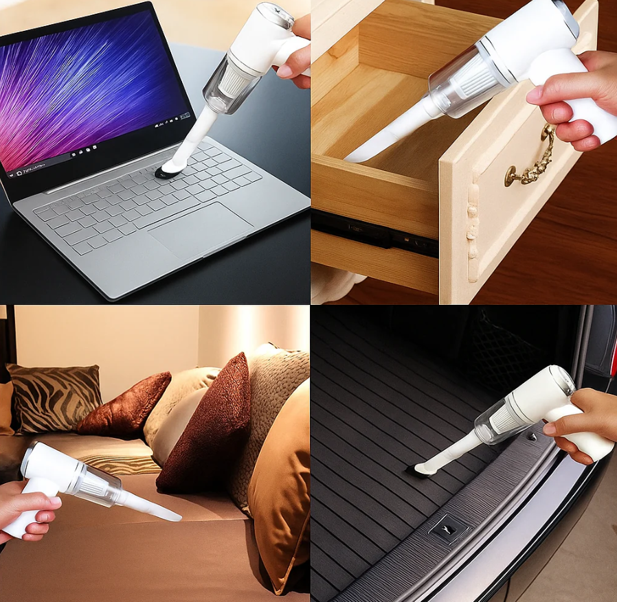 [UPGRADED] Portable Air Duster Wireless Vacuum Cleaner
